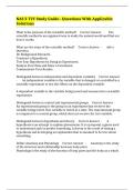 NAS 2 TCC Study Guide&ndash; Questions With Applicable Solutions