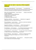 Study Guide For NAS 2&ndash; Questions With Insightful Solutions