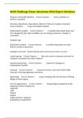 NAS2 Challenge Exam&colon; Questions With Expert Solutions