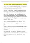 NAS 2 Final Exam&ndash; Questions With Objective Solutions