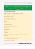 ANCC Nursing Certification &ndash; Questions and Correct Answers &lpar;Latest Update&comma; Graded&rpar;
