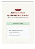 Fundamentals Safety&lowbar;Hygiene EAQ 2025 85&plus; &lpar;2025-2026 Exam Bundle&rpar; Solved Questions &vert; Correct Answer Keys &vert; 100&percnt; Verified