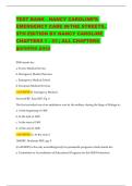 Nancy Caroline&rsquo;s Emergency Care in the Streets &lpar;9th Edition&rpar; &vert; Complete Test Bank with Answers &lpar;Chapters 1&ndash;53&rpar;