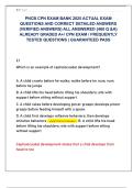 PNCB CPN EXAM BANK 2025 ACTUAL EXAM  QUESTIONS AND CORRECT DETAILED ANSWERS  &lpar;VERIFIED ANSWERS&rpar; ALL ANSWERED &lbrace;460 Q &A&rcub;  ALREADY GRADED A&plus;&sol; CPN EXAM &sol; FREQUENTLY  TESTED QUESTIONS &vert; GUARANTEED PASS 
