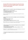 Nevada &lpar;NV&rpar; A General Engineering Practice Exam Questions and Answers Best rated A&plus; Guaranteed Success Latest Update