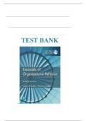 Test Bank for Organizational Behavior 15th Edition by Robbins and Judge &sol;All Chapters 1-18 Fully Covered&sol; Latest 2025 Edition