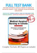 Test Bank Medical-Surgical Nursing in Canada 4th Edition Lewi Questions & Answers with rationales &lpar;Chapter 1-72&rpar;