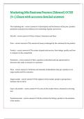 Marketing Mix Business Pearson &lpar;Edexcel&rpar; GCSE &lpar;9-1&rpar; Exam with accurate detailed answers 