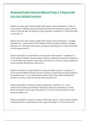 Business Studies Pearson Edexcel Topic 1&period;2 Exam with accurate detailed answers 