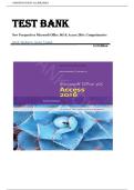 Test Bank for New Perspectives Microsoft Office 365 & Access 2016&colon; Comprehensive 1st Edition by Mark Shellman &vert;ISBN&colon; 9781305880139&vert; Guide A&plus;