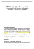 NR 222 Health & Wellness Week 6 & 7 &lpar;Edapt Development & Health Promotion&colon; Understanding Development Theories&rpar; 2025 Chamberlain