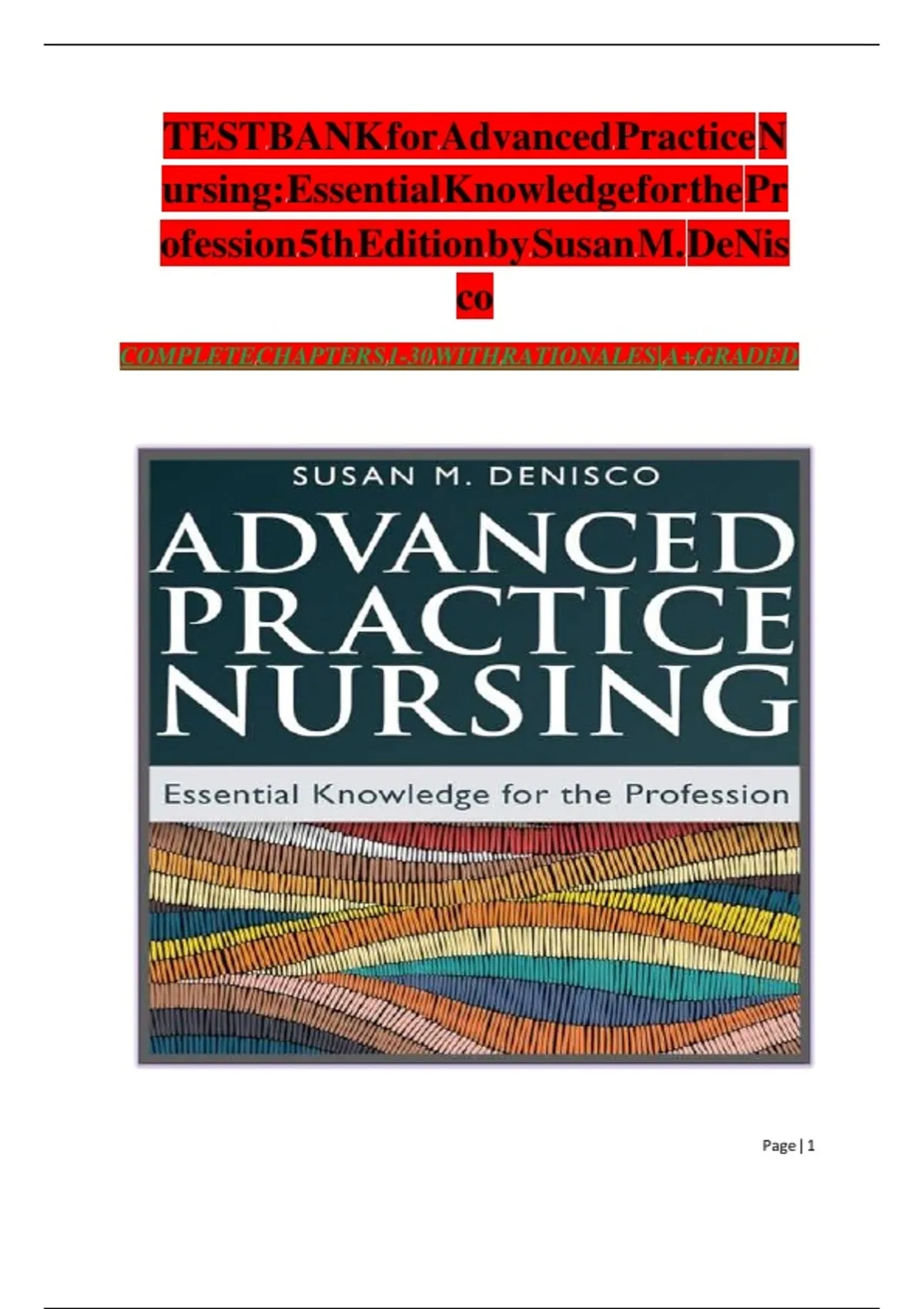 Advanced Practice Nursing Essential Knowledge for the Profession 5th ...
