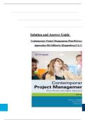 Solutions Manual for Contemporary Project Management, Plan-Driven and Agile Approaches, 5th Edition by Kloppenborg (Ch 1 – 15) > Download as Pdf File <