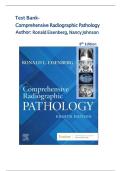Test Bank- Comprehensive Radiographic Pathology 8th Edition by Ronald Eisenberg&period; All Chapters 1-12&vert;&vert; Latest Edition 2025