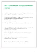 BST 322 Final Exam with precise detailed answers