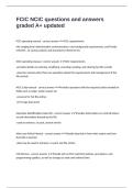 FCIC NCIC questions and answers graded A&plus; updated