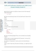 Griffin Hill Certification Questions and 100&percnt; Correct  Answers Already Graded A&plus;