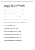 Queries FCIC &sol; NCIC with 100&percnt; complete solutions A&plus; passed
