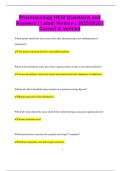 Pharmacology HESI Questions and Answers &vert; Latest Version &vert; 2025&sol;2026 &vert;  Correct & Verified
