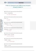 PHM 311 Questions and 100&percnt; Correct Answers  Already Graded A&plus;