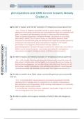 phm Questions and 100&percnt; Correct Answers Already  Graded A&plus;