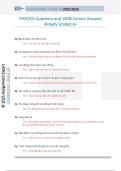 PHM102 Questions and 100&percnt; Correct Answers  Already Graded A&plus;