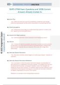 SMPS CPSM Exam Questions and 100&percnt; Correct  Answers Already Graded A&plus;