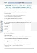 SMPS CPSM - Domain 1 Multiple Choice Questions  and 100&percnt; Correct Answers Already Graded A&plus;