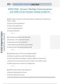 SMPS CPSM - Domain 2 Multiple Choice Questions  and 100&percnt; Correct Answers Already Graded A&plus; 