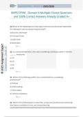 SMPS CPSM - Domain 6 Multiple Choice Questions  and 100&percnt; Correct Answers Already Graded A&plus;