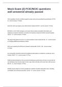 Mock Exam &lpar;2&rpar; FCIC&sol;NCIC questions well answered already passed