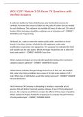 WGU C207 Module 3 OA Exam 76 Questions with Verified Answers&comma;100&percnt;CORRECT