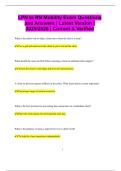 LPN to RN Mobility Exam Questions and Answers &vert; Latest Version &vert; 2025&sol;2026 &vert; Correct & Verified