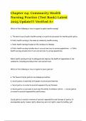 2025 Community Health Nursing Test Bank&colon; Chapter 4 &ndash; Practice Questions & Verified Answers &vert; Grade A&plus;