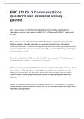 BRC 411 Ch&period; 3 Communications questions well answered already passed