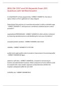 WGU OA C207 and OA Keywords Exam 203 Questions with Verified Answers&comma;100&percnt;CORRECT