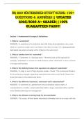 NR 220 Watershed Study Guide&colon; 100&plus; Questions & Answers&vert;&vert; Updated 2025&sol;2026 A&plus; Graded&vert;&vert;100&percnt; Guaranteed Pass&excl;&excl;&excl;