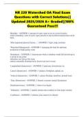 NR 220 Watershed OA Final Exam Questions with Correct Solutions&vert;&vert; Updated 2025&sol;2026 A&plus; Graded&vert;&vert;100&percnt; Guaranteed Pass&excl;&excl;&excl;