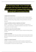 NR 220 Study Guide&colon; Core Concepts & Principles OA Final Exam Questions with Correct Solutions&vert;&vert; Updated 2025&sol;2026 A&plus; Graded&vert;&vert;100&percnt; Guaranteed Pass&excl;&excl;&excl;