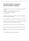 BUL 4310 EXAM 1 questions & answers graded A&plus; updated