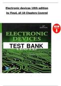 Electronic Devices&colon; Conventional Current Version&comma; 10th Edition &ndash; Thomas L&period; Floyd &ndash; Complete Test Bank with Answer Key &lpar;Chapters 1&ndash;18&rpar;