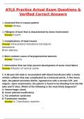 ATLS Practice Exam Actual Questions with Verified Answers &lpar;2025 &sol; 2026&rpar;&comma; 100&percnt; Guarantee Score Pass