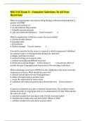 NSG 245 Exam 3 &ndash; Complete Solutions To All Your Questions