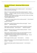 Nursing 245 Exam 3 &ndash; Questions With Accurate Answers