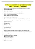 EDTE EXAMS BUNDLE&comma; ALL WITH QUESTIONS WITH 100&percnt; CORRECT ANSWERS