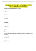 EDTE EXAM REVIEW QUESTIONS WITH 100&percnt; CORRECT ANSWERS