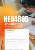 HED4805 Assignment 3 Semester 2 2026 - Due 10 August 2026