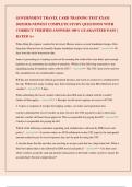 GOVERNMENT TRAVEL CARD TRAINING TEST EXAM 2025&sol;2026 NEWEST COMPLETE STUDY QUESTIONS WITH CORRECT VERIFIED ANSWERS 100&percnt; GUARANTEED PASS &vert; RATED A&plus;