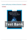 Test Bank For Anatomy and Physiology&comma; 1st Edition &lpar;Elizabeth Co&comma; 2023&rpar;&comma; Chapter 2-27 &vert; All Chapters &vert;&vert;Complete A&plus; Guide
