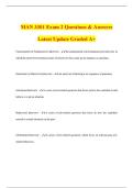 MAN 3301 Exam 2 Questions & Answers Latest Update Graded A&plus;